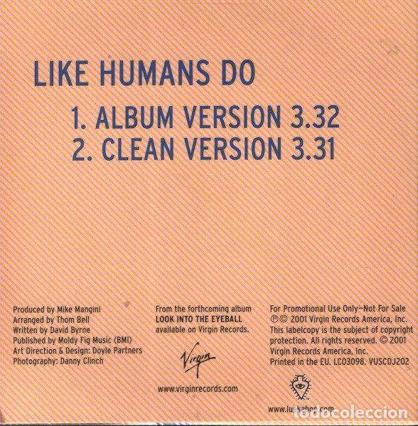 CDs de m&uacute;sica: David Byrne &ndash; Like Humans Do (CD, Virgin VUSCDJ202) - Foto 3