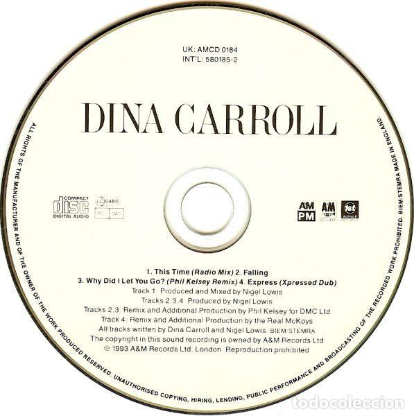CDs de m&uacute;sica: Dina Carroll &ndash; This Time (CD, A&M PM AMCD 0184) - Foto 4
