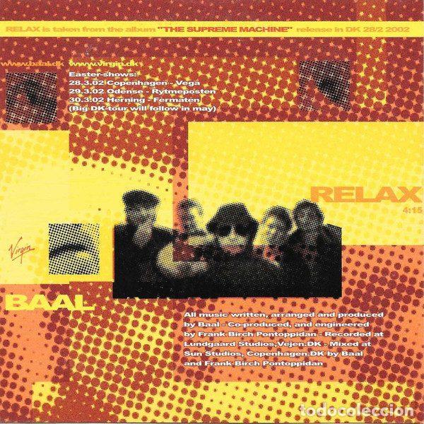 CDs de m&uacute;sica: Baal &ndash; Relax (CD, Virgin BAALPROMO01) - Foto 2