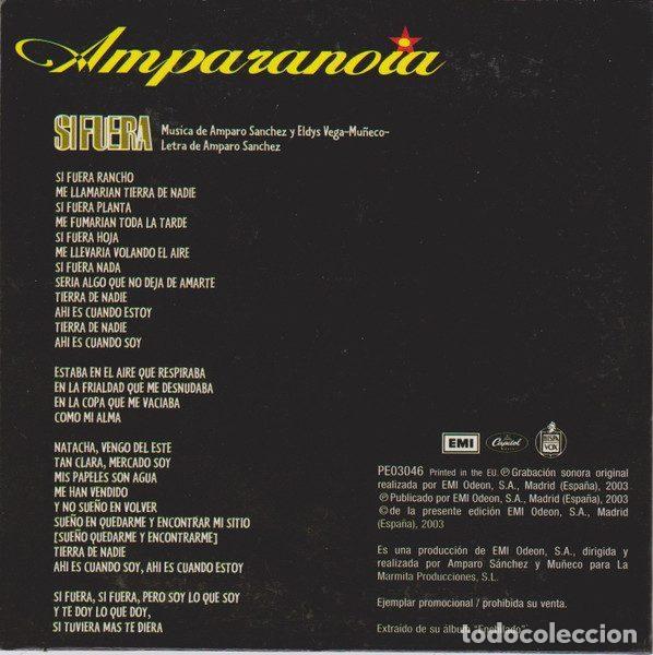 CDs de m&uacute;sica: Amparanoia &ndash; Si Fuera (CD, EMI PE03046) - Foto 2