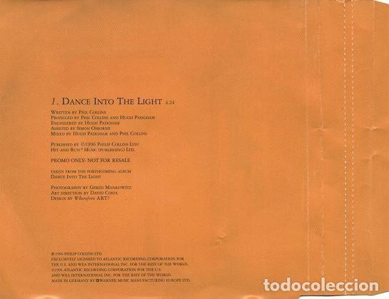 CDs de m&uacute;sica: Phil Collins &ndash; Dance Into The Light (CD, Face Value Records PRCD379) - Foto 2