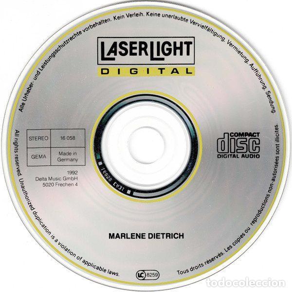 CDs de m&uacute;sica: Marlene Dietrich &ndash; Marlene Dietrich (CD, LaserLight Digital 16 058) - Foto 3