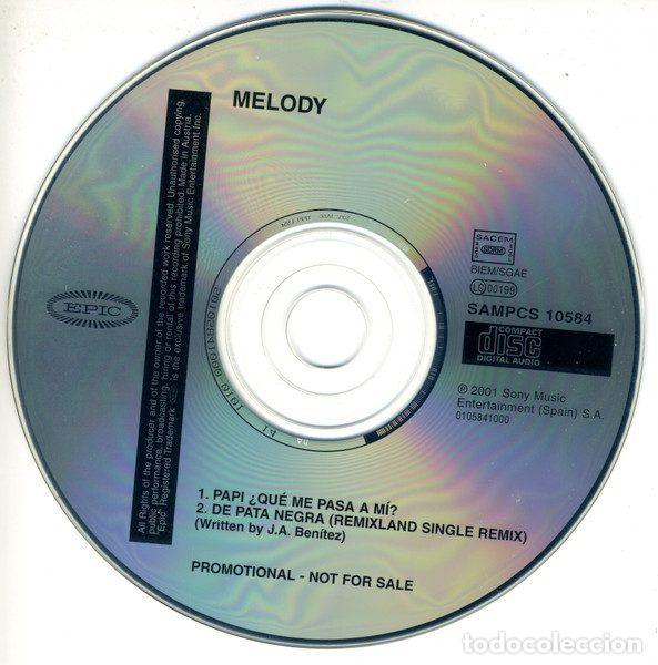 CDs de m&uacute;sica: Melody &ndash; Papi &iquest;Que Me Pasa A Mi? (CD, Epic SAMPCS 10584) - Foto 3