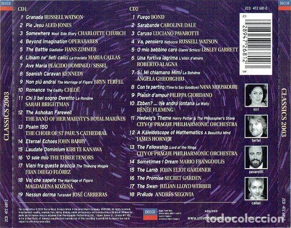CDs de m&uacute;sica: Various &ndash; Classics 2003 (CD, Decca 472 681-2) - Foto 2