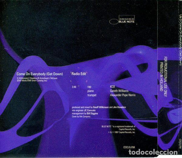 CDs de m&uacute;sica: Us3 &ndash; Come On Everybody (Get Down) (CD, Blue Note CDCLDJ784) - Foto 2