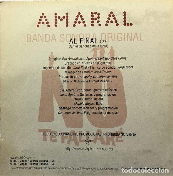 CDs de m&uacute;sica: Amaral &ndash; Al Final (CD, Virgin AMARALBSO 001) - Foto 4