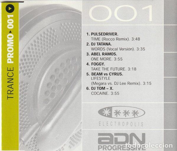 Music CDs: Various &ndash; Trance Promo 001 (CD, Electropolis VLDP 087-6)