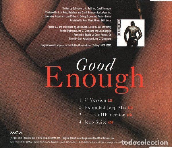 CDs de m&uacute;sica: Bobby Brown &ndash; Good Enough (CD, MCA Records MCD 30091) - Foto 4