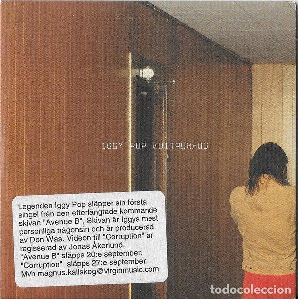 CDs de m&uacute;sica: Iggy Pop &ndash; Corruption (CD, Virgin VUSCDJ155) - Foto 5