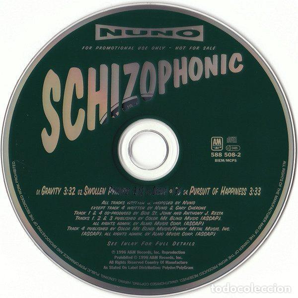 CDs de m&uacute;sica: Nuno &ndash; Schizophonic (CD, A&M Records 588 508-2) - Foto 4