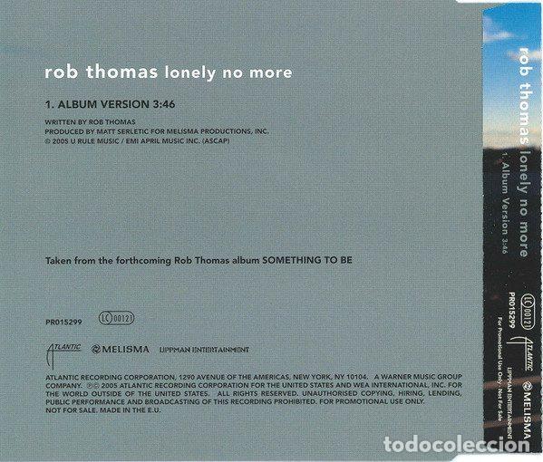 CDs de m&uacute;sica: Rob Thomas &ndash; Lonely No More (CD, Atlantic PR015299) - Foto 2