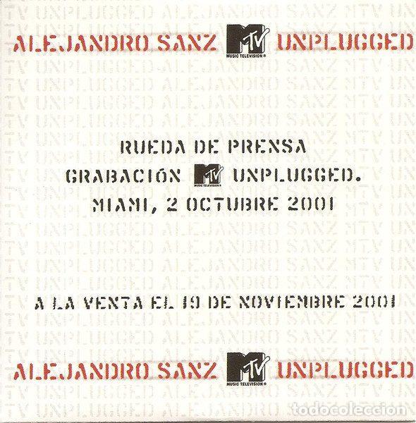 Musik-CDs: Alejandro Sanz &ndash; Rueda De Prensa MTV Unplugged (CD, WEA SP100W)