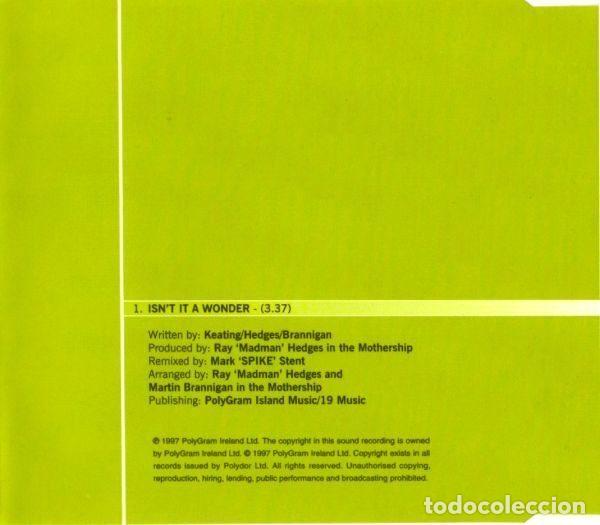 CDs de m&uacute;sica: Boyzone &ndash; Isnt It A Wonder (CD, Polydor WOND1) - Foto 3