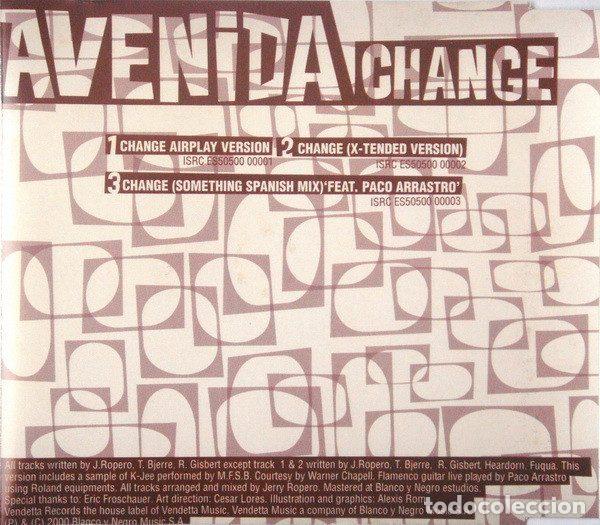 CDs de m&uacute;sica: Avenida &ndash; Change (CD, Vendetta Records VENCD 239 CM) - Foto 2