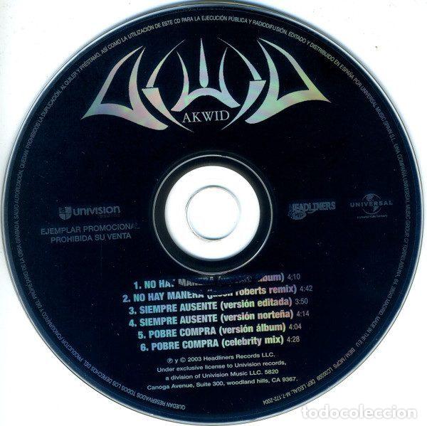 CDs de m&uacute;sica: Akwid &ndash; No Hay Manera (CD, Universal AKWID 1) - Foto 3