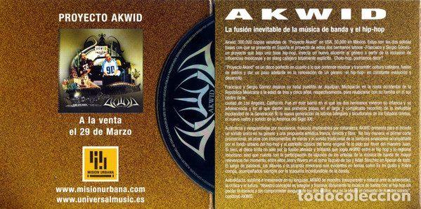 CDs de m&uacute;sica: Akwid &ndash; No Hay Manera (CD, Universal AKWID 1) - Foto 4