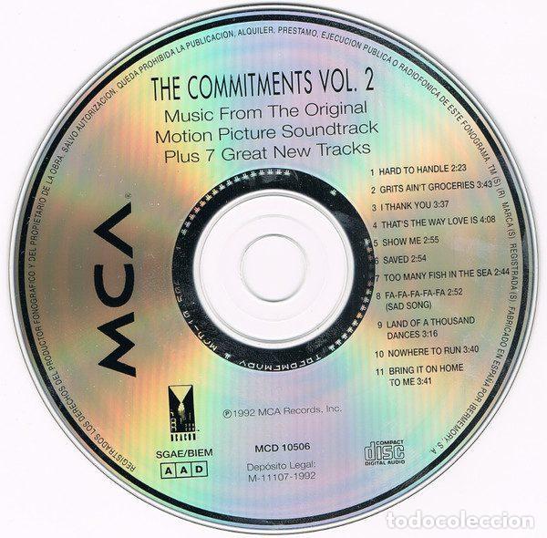 CDs de m&uacute;sica: The Commitments &ndash; The Commitments Vol. 2 (CD, MCA Records MCD 10506) - Foto 3