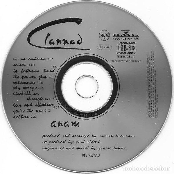 CDs de m&uacute;sica: Clannad &ndash; Anam (CD, RCA PD 74762) - Foto 3