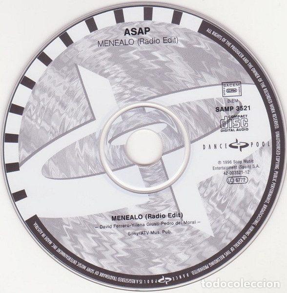 CDs de m&uacute;sica: ASAP &ndash; Menealo (CD, Dance Pool SAMP 3521) - Foto 3