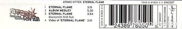 CDs de m&uacute;sica: Atomic Kitten &ndash; Eternal Flame (CD, Virgin 724389780505) - Foto 3