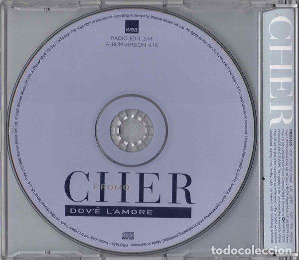 CDs de m&uacute;sica: Cher &ndash; Dov&egrave; LAmore (CD, WEA PRO1635) - Foto 2