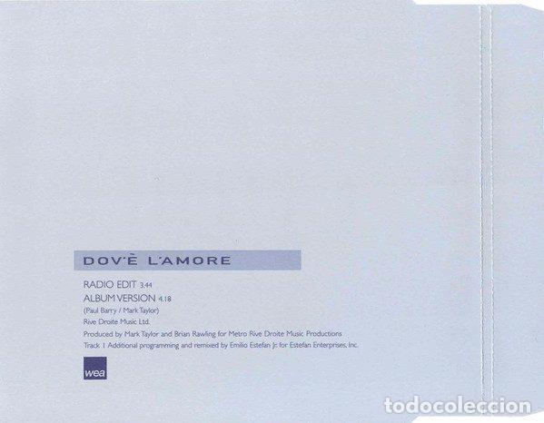 CDs de m&uacute;sica: Cher &ndash; Dov&egrave; LAmore (CD, WEA PRO1635) - Foto 3