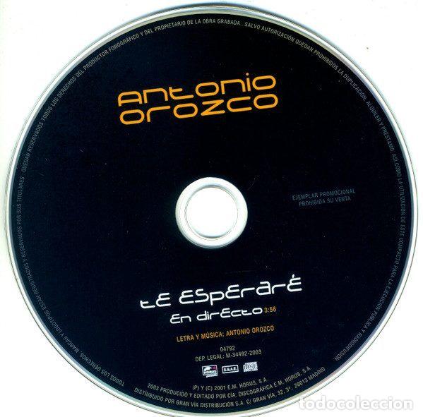 CDs de m&uacute;sica: Antonio Orozco &ndash; Te Esperare (CD, Horus 04792) - Foto 3