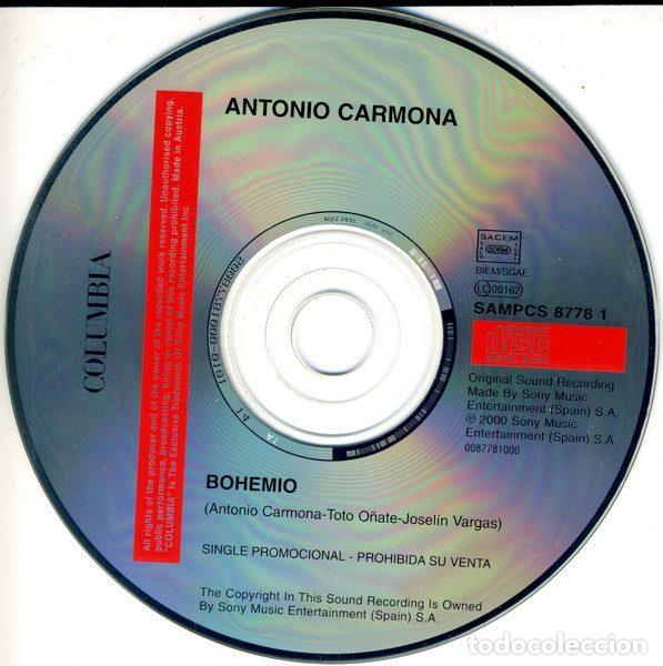 CDs de m&uacute;sica: Antonio Carmona &ndash; Gitano (CD, Columbia SAMPCS 8778) - Foto 3