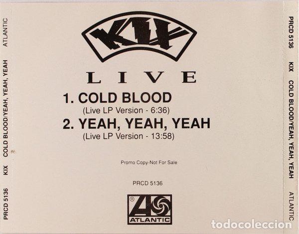 CDs de m&uacute;sica: Kix &ndash; Cold Blood / Yeah, Yeah, Yeah (CD, Atlantic PRCD 5136) - Foto 2