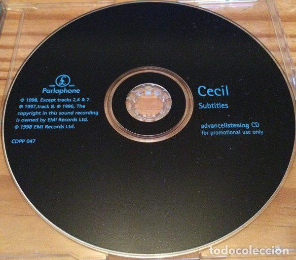 CD de M&uacute;sica: Cecil &ndash; Subtitles (CD, Parlophone CDPP 047)