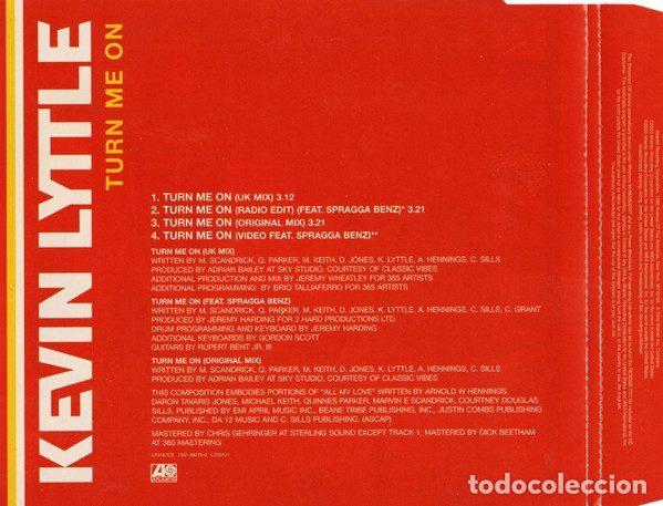 CDs de m&uacute;sica: Kevin Lyttle &ndash; Turn Me On (CD, Atlantic AT0167CD) - Foto 2