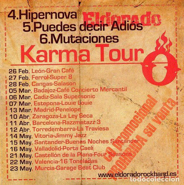CDs de m&uacute;sica: Eldorado &ndash; Karma Tour (CD, Not On Label (Eldorado (7) Self-released) none) - Foto 2