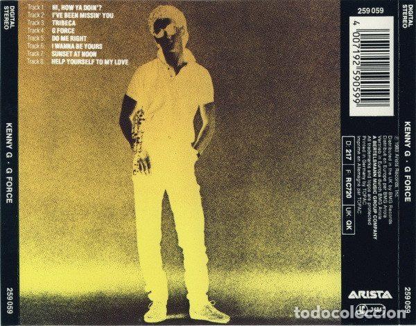 CDs de m&uacute;sica: Kenny G &ndash; G Force (CD, Arista 259 059) - Foto 2