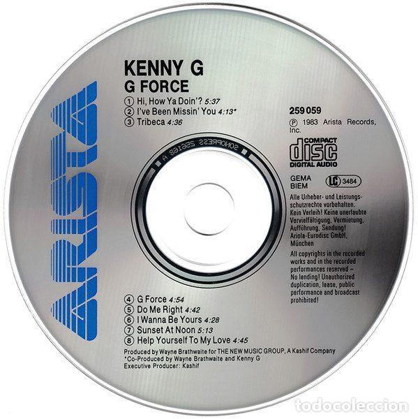 CDs de m&uacute;sica: Kenny G &ndash; G Force (CD, Arista 259 059) - Foto 3