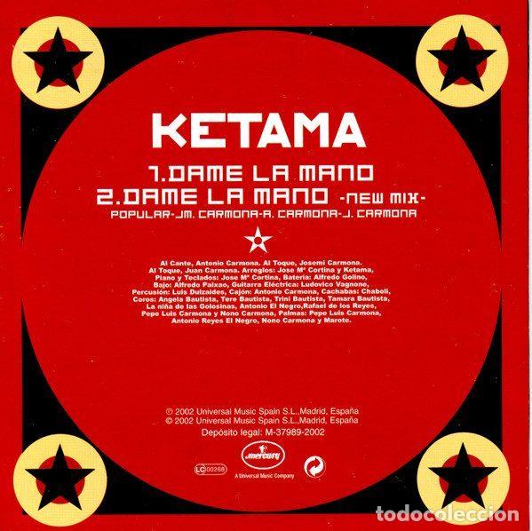 CDs de m&uacute;sica: Ketama &ndash; Dame La Mano (CD, Mercury KETAMA14) - Foto 2