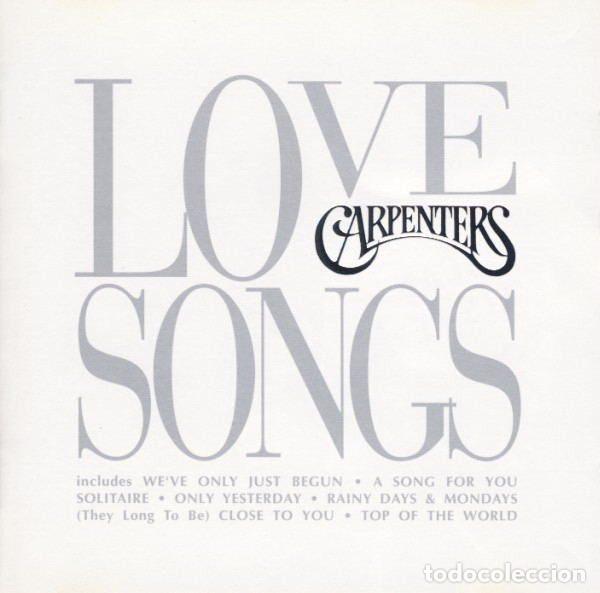 CD di Musica: Carpenters &ndash; Love Songs (CD, A&M Records 540 838-2)