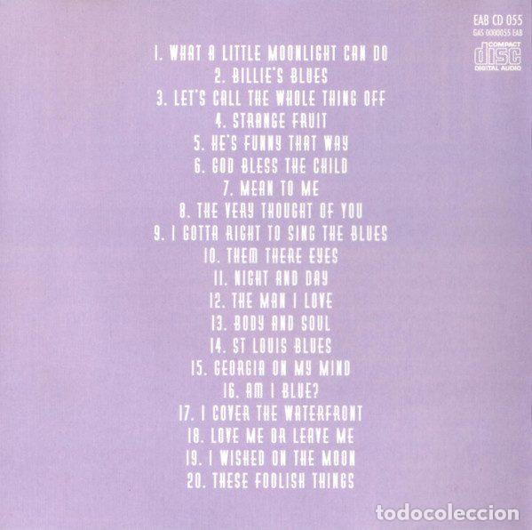 CDs de m&uacute;sica: Billie Holiday &ndash; The Masters (CD, Eagle Records EAB CD 055) - Foto 2