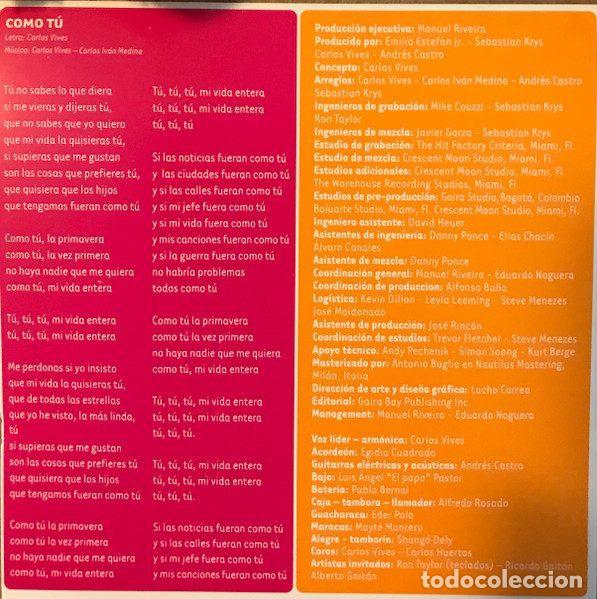 CDs de m&uacute;sica: Carlos Vives &ndash; Como Tu (CD, EMI none) - Foto 2