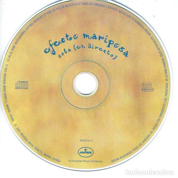 CDs de m&uacute;sica: Efecto Mariposa &ndash; Sola (En Directo) (CD, Mercury EFECTO-4) - Foto 3