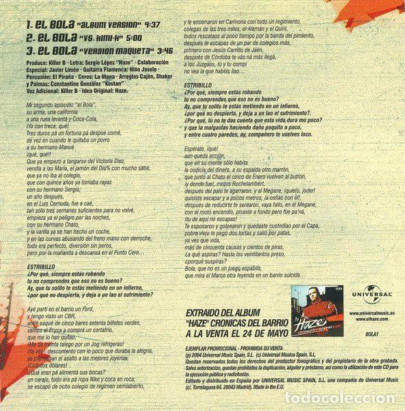 CDs de m&uacute;sica: Haze &ndash; El Bola (CD, Universal BOLA1) - Foto 2