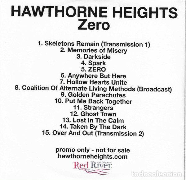 CDs de m&uacute;sica: Hawthorne Heights &ndash; Zero (CDr, Bertus none) - Foto 2