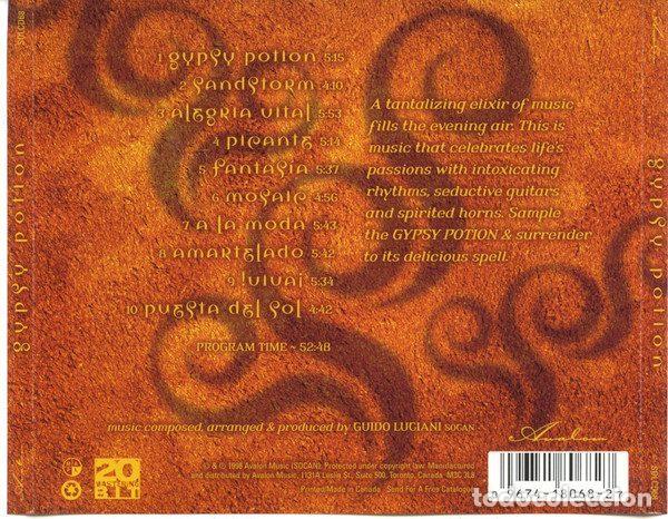 CDs de m&uacute;sica: Guido Luciani &ndash; Gypsy Potion (CD, Avalon SOLCD68) - Foto 2