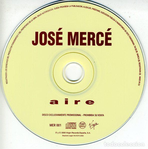 CDs de m&uacute;sica: Jos&eacute; Merc&eacute; &ndash; Aire (CD, Virgin MER 001) - Foto 3