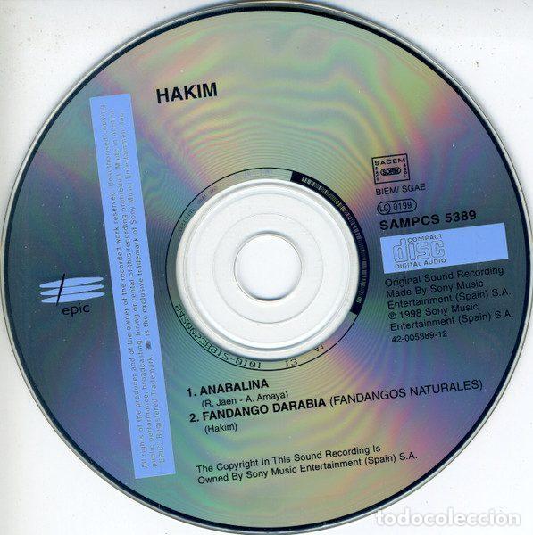 CDs de m&uacute;sica: Hakim &ndash; Anabalina (CD, Epic SAMPCS 5389) - Foto 3