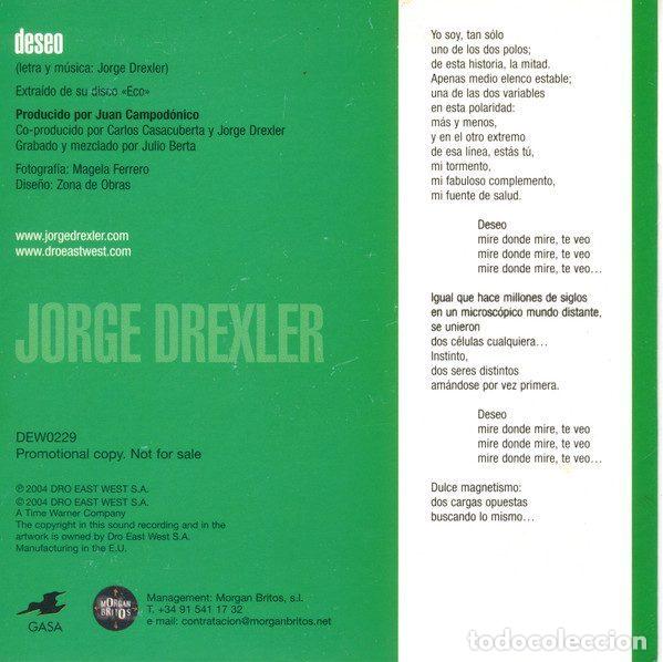 CDs de m&uacute;sica: Jorge Drexler &ndash; Deseo (CD, DRO DEW0229) - Foto 2