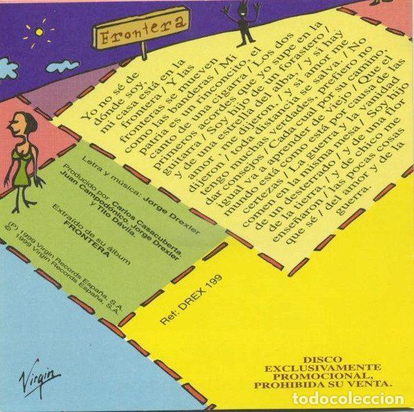 CDs de m&uacute;sica: Jorge Drexler &ndash; Frontera (CD, Virgin DREX 199) - Foto 4