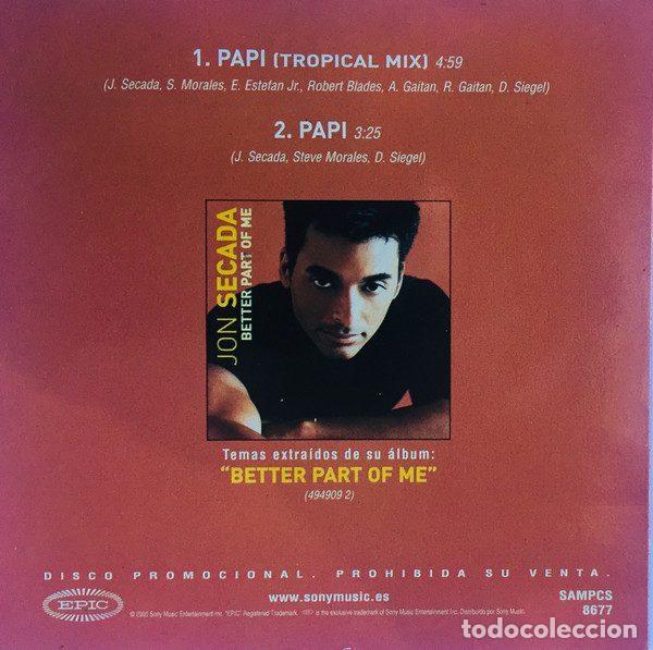 CDs de m&uacute;sica: Jon Secada &ndash; Papi (CD, Epic SAMPCS 8677) - Foto 2