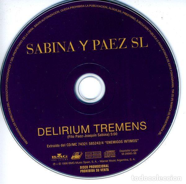 CD de M&uacute;sica: Joaqu&iacute;n Sabina, Fito P&aacute;ez &ndash; Delirium Tremens (CD, BMG Espa&ntilde;a 74321 612322)