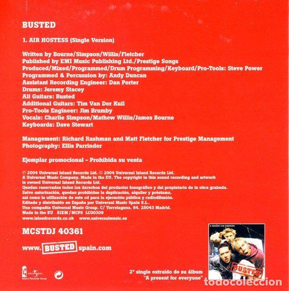 CDs de m&uacute;sica: Busted &ndash; Air Hostess (CD, Universal MCSTDJ 40361) - Foto 2