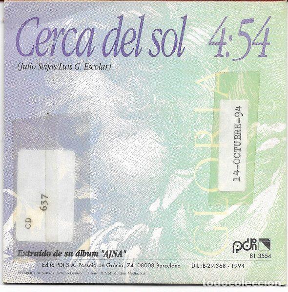 CDs de m&uacute;sica: Gloria &ndash; Cerca Del Sol (CD, PDI 81.3554) - Foto 2